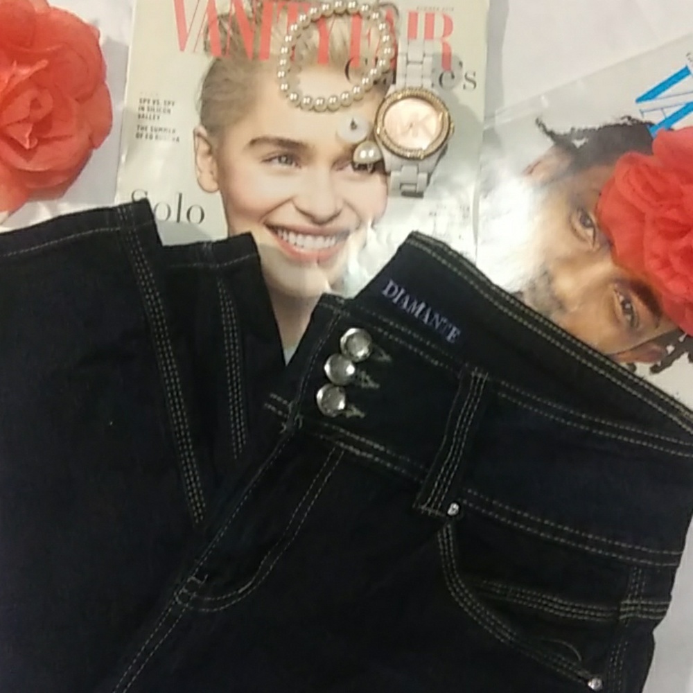 💟2 for $25 Diamante ladies dark skinny jeans
